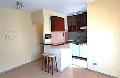Apartamento 33 m2, 1 dorm., 1 vaga. planta inteligente e bem distribuída.