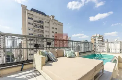 Cobertura para venda e locação em vila nova conceição com 4 quartos, sendo 4 suítes, 310m²