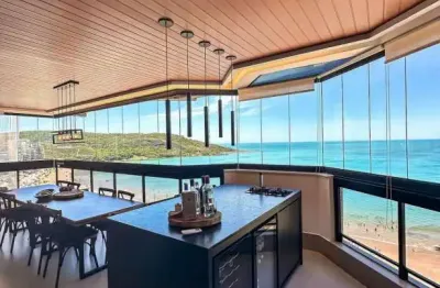 Apartamento alto padrão com mais de 250m2 frente mar para a praia do morro / guarapari - es