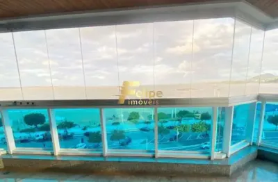 Lindíssimo apartamento com 04 suítes, frente mar,todo reformado, linda vista, lazer completo, à venda na mata da praia em vitória/es!