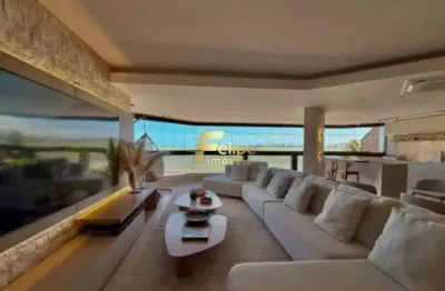 Belíssimo apartamento de 04 suítes, frente mar, à venda porteira fechada na praia do morro, em guarapari/es!