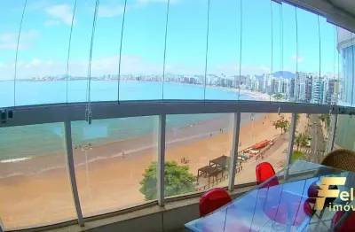 Apartamento frente mar de alto padrão na praia do morro / guarapari - es