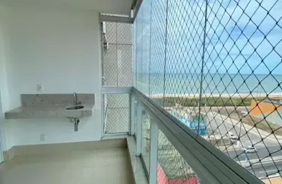 Apartamento novinho com vista lateral para o mar de itaparica / vila velha - es