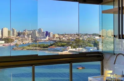 Apartamento frente mar, finamente decorado na prainha de muquiçaba / guarapari - es