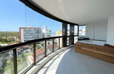 Apartamento com jacuzzi na varanda gourmet na praia da bacutia / guarapari - es