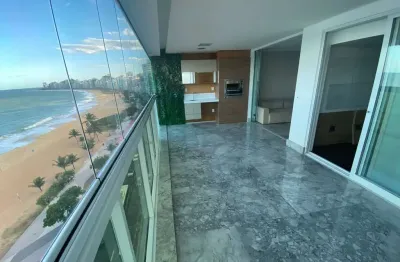 Luxuoso apartamento de frente para o mar na praia da costa - vila velha / es