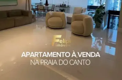Luxuoso apartamento com 04 suítes e lazer completo, à venda na praia do canto, em vitória/es!