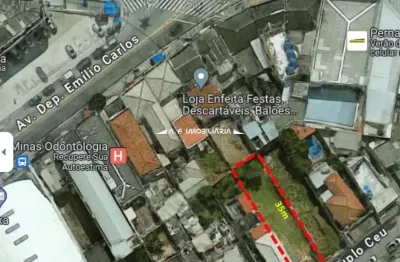 Oportunidade, redução de preço de $ 740 mil para $ 530 mil reais. ótimo terreno, próximo ao largo do japonês, v.n.cachoeirinha, 8x35metros, 280m² de área.