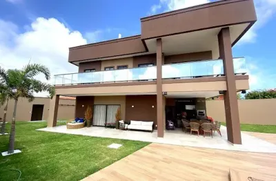 Casa duplex nova no bairro dunas com 5 quartos, mobiliada, piscina, projetada