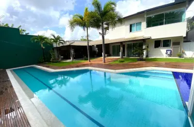 Mansão de alto padrão no bairro dunas com 5 suítes, piscina com raia, mobiliada