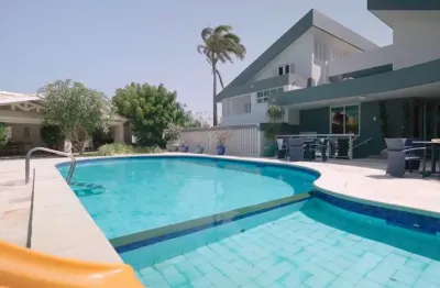 Mansão no bairro dunas, casa duplex luxuosa, projetada e mobiliada, 5 suítes, 10 vagas de garagem