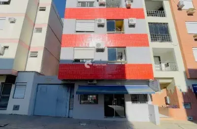 Apartamento no bairro fátima um dormitório e garagem semimobiliado