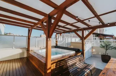 Cobertura linear com 3 quartos com 1 suíte e 163m² - abraão - jms