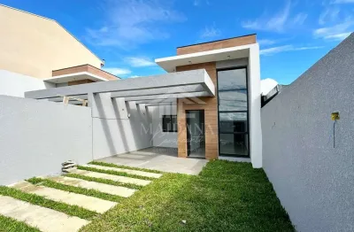 Casa nova com 03 dormitórios sendo 01 suite á  venda no bairro  cruzeiro em  são josé dos pinhais,