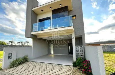 Triplex em condomínio à venda, sendo 3 suítes, costeira, são josé dos pinhais, pr