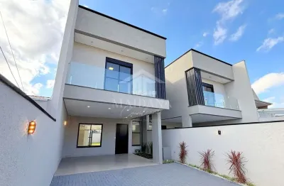 Sobrado novo alto padrão de acabamento 03 dormitórios sendo 01 suite à venda, aristocrata, são josé