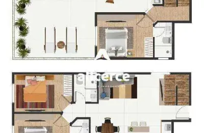 Cobertura à venda com 3 quartos 3 suítes, 140m² em coqueiros florianópolis