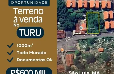 Terreno de 1.000 m² à Venda  Rua Nova, à poucos Metros da São Luis Rei de França  Turu, São Luis MA