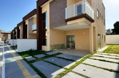 🏡 Casa Nova Duplex 4 Quartos 144m² Construída em Terreno de 206m² com Quintal 67m²  Condomínio Arco do Triunfo Turu São Luís
