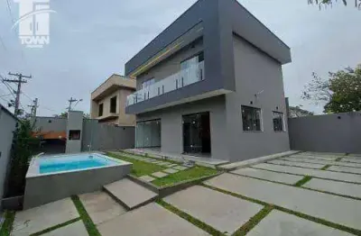 Casa com 4 dormitórios à venda, 160 m² por r$ 1.480.000,00 - itaipu - niterói/rj