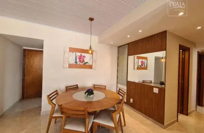 Apartamento com 3 quartos reformado,montado, 117 m² - praia da costa