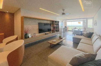 Apartamento com 4 dormitórios à venda, 350 m² por r$ 3.480.000,00 - praia da costa - vila velha/es
