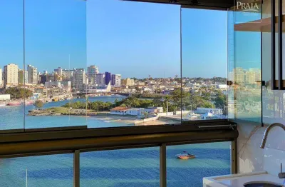 Apartamento com 3 dormitórios à venda, 100 m² por r$ 1.780.000 - praia do morro  - guarapari/es