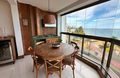 Apartamento com 4 dormitórios à venda, 320 m² por r$ 3.250.000,00 - praia da costa - vila velha/es