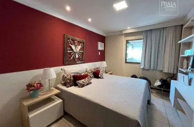Apartamento com 4 dormitórios à venda, 165 m² por r$ 1.500.000,00 - praia da costa - vila velha/es