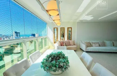 Cobertura com 4 dormitórios à venda, 328 m² por r$ 6.300.000,00 - praia da costa - vila velha/es