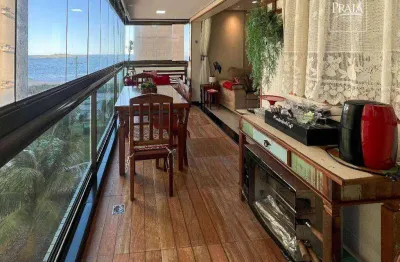 Apartamento com 3 dormitórios à venda, 130 m² - praia de itaparica - vila velha/es