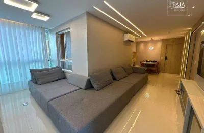 Apartamento com 3 dormitórios à venda, 90 m² por r$ 1.800.000,00 - praia de itaparica - vila velha/es