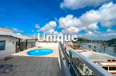 Cobertura, 164m2, centro - cabo frio, à venda por r$ 1.260.000,00