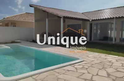 Casa com piscina e 4 quartos na praia linda, à venda por r$ 600.000,00.