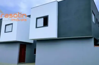 Casa em condomínio fechado com 2 quartos à venda na Av. São João, Balneário América, Mongaguá