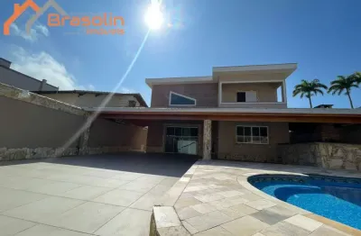 Maravilhoso sobrado alto padrão 5 suítes, piscina e  churrasqueira - florida - praia grade