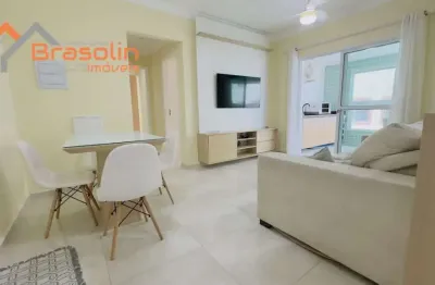 Apartamento 2 dormitórios sendo uma suíte mobiliado em vila atlântica, mongaguá.