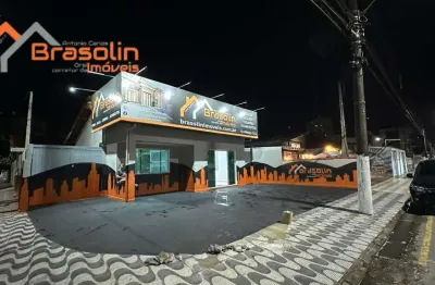 Ponto comercial 157m² com garagem própria, jardim marina - mongaguá/sp