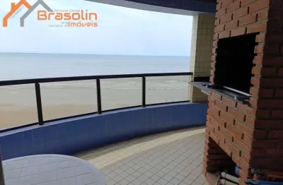 Apartamento frente ao mar à venda, centro mongaguá/sp