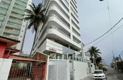 Apartamento 2 suítes mobiliado, caiçara - praia grande/sp