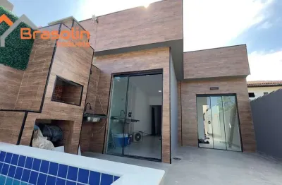 Casa para locação 2 dormitórios sendo uma suíte, com piscina e churrasqueira - mongaguá