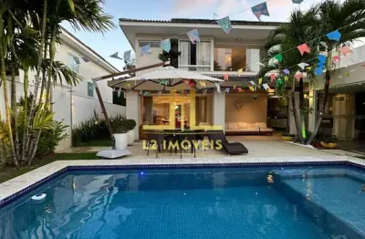 Casa luxuosa - 4 suítes - porteira fechada - alphaville litoral norte