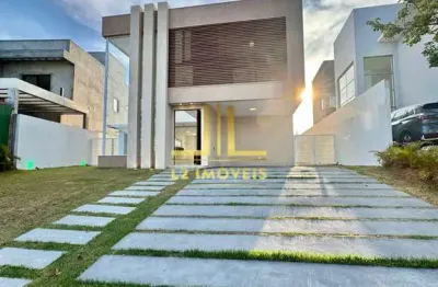 Casa luxuosa - 5 quartos sendo 4 suítes - nascente - alphaville litoral norte 2