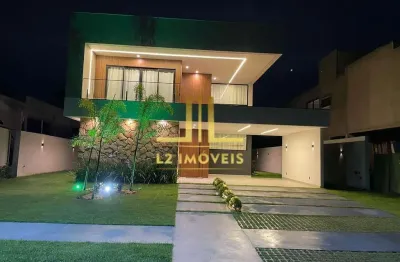 Casa luxuosa - 4 suítes - alphaville litoral norte 3
