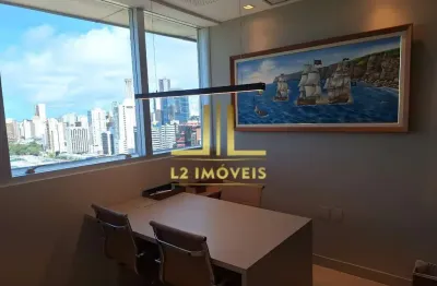 Sala comercial - 35m² - mobiliada - salvador shopping business