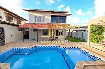 Casa alto padrão - 4/4 com suíte - 221m² - piscina privativa - vilas do atlântico
