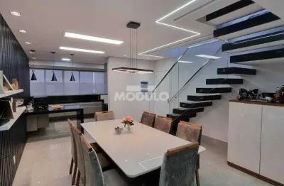 Apartamento duplex à venda, 3 quartos, 1 suíte, 2 vagas, santa mônica - uberlândia/mg