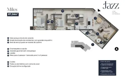 Apartamento à venda, 2 quartos, 2 suítes, 1 vaga, parque una - uberlândia/mg