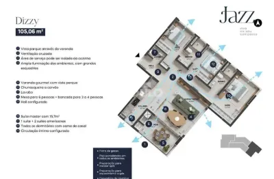 Apartamento à venda, 3 quartos, 3 suítes, 2 vagas, parque una - uberlândia/mg