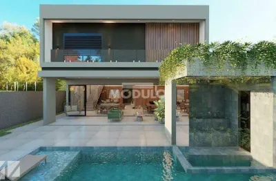 Casa de condomínio à venda, 5 quartos, 5 suítes, 4 vagas, gavea - uberlândia/mg